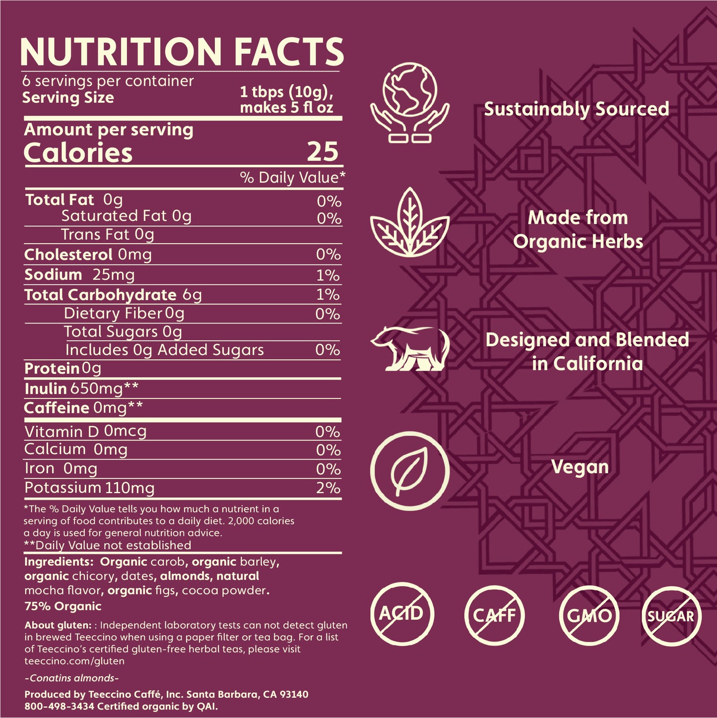 Mocha Chicory Herbal Coffee